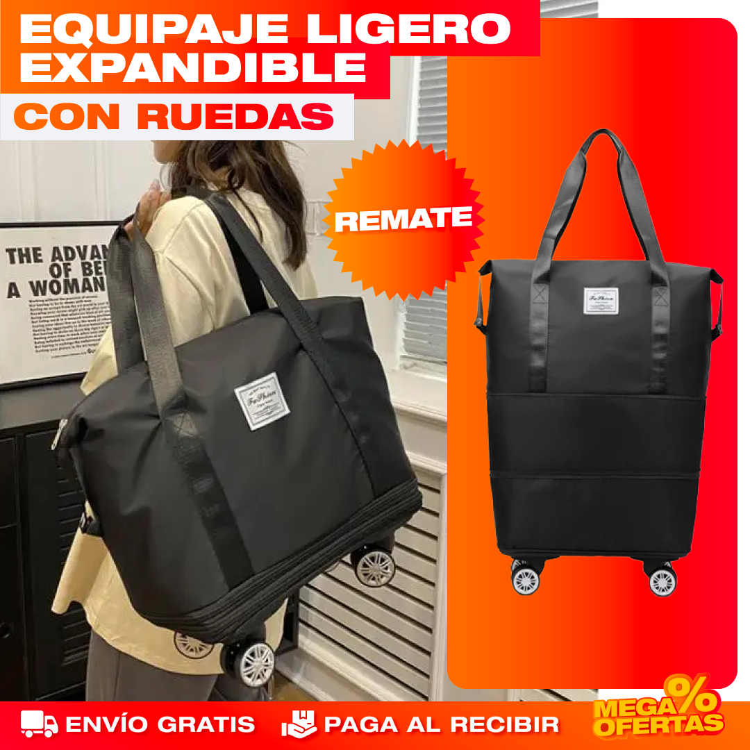 Bolsa de Equipaje Ligero Expandible con Ruedas