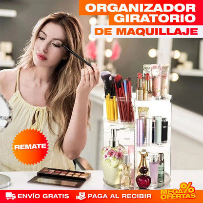 Organizador Giratorio 360° de Maquillaje