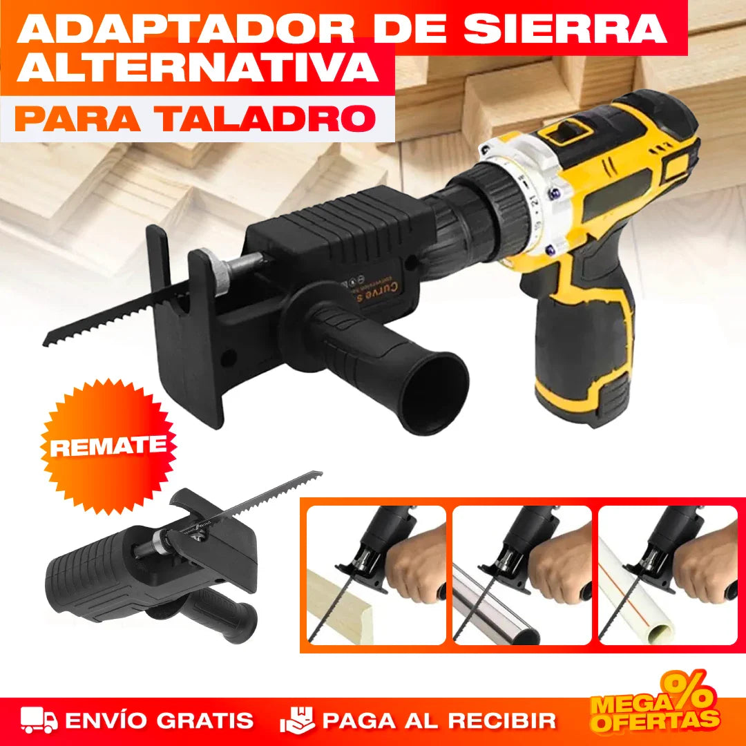 Adaptador Convertidor de Sierra para Taladro