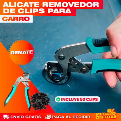 Alicate Removedor de Clips para Carro + 50 Clips