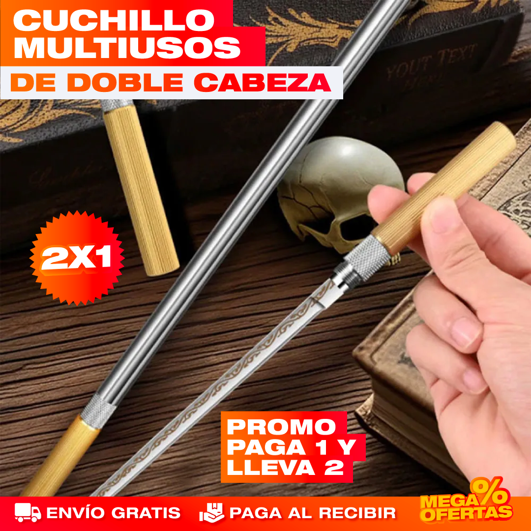 Cuchillo Multiusos de Doble Cabeza – 2 Sets