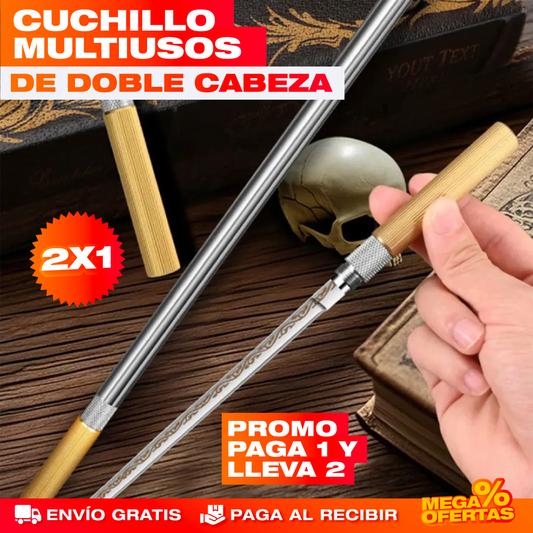 Cuchillo Multiusos de Doble Cabeza – 2 Sets
