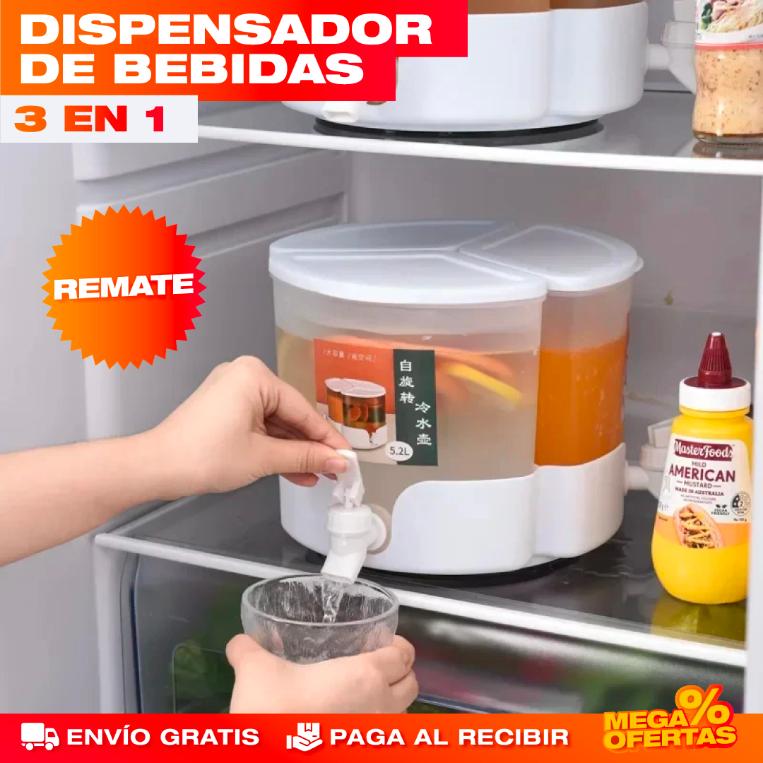 Dispensador de Bebidas 3 en 1 – 5.2 Litros