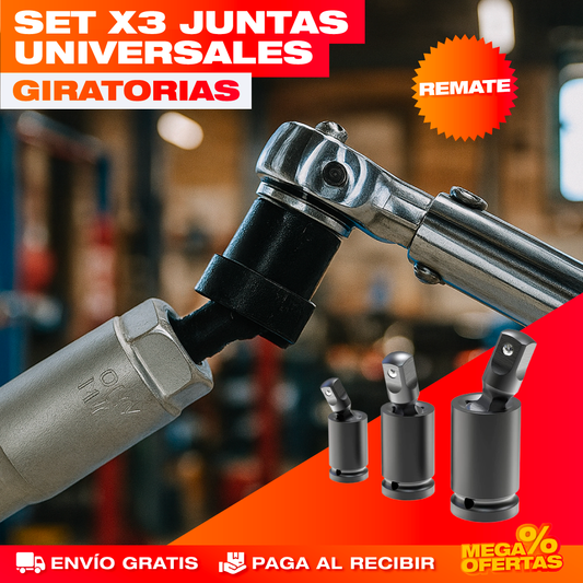 Juntas Universales Giratorias – Set x3
