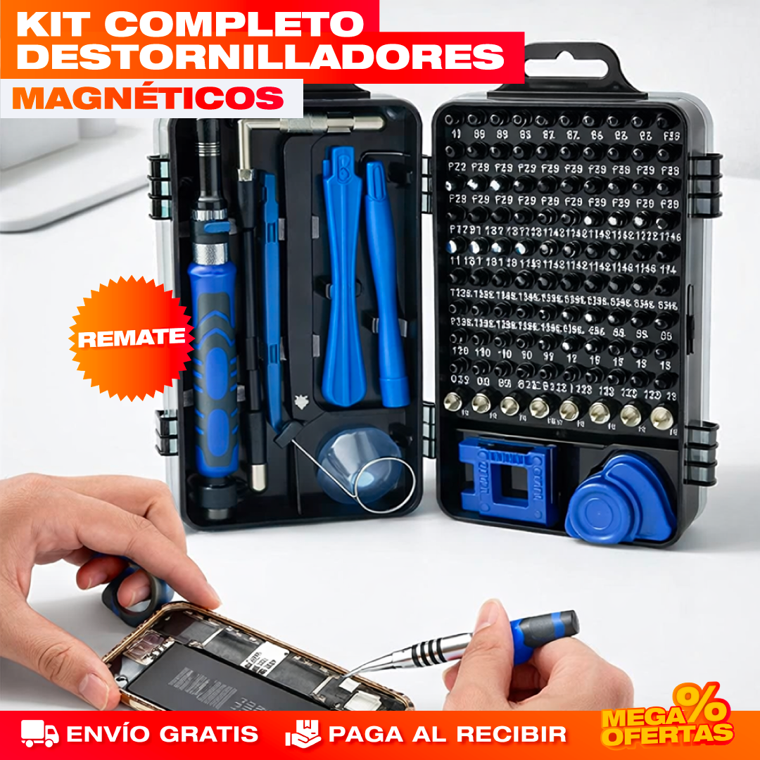 Kit Destornilladores para Electrónicos – 110 Piezas