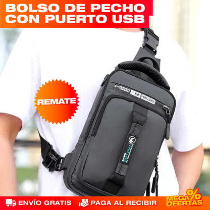Bolso Cruzado con Puerto USB