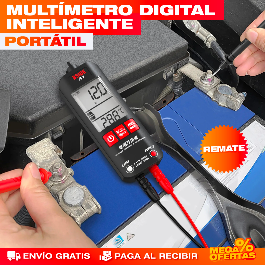 Probador de Voltaje Multímetro Digital