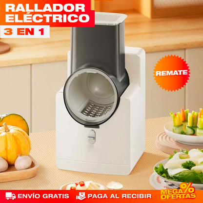 Rallador de Verduras Eléctrico 3 en 1