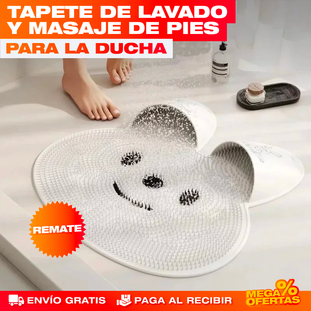 Tapete de Lavado y Masaje de Pies para Ducha