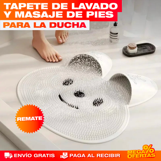 Tapete de Lavado y Masaje de Pies para Ducha