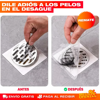 Malla Filtro Autoadhesiva para Ducha y Cocina – Set x20