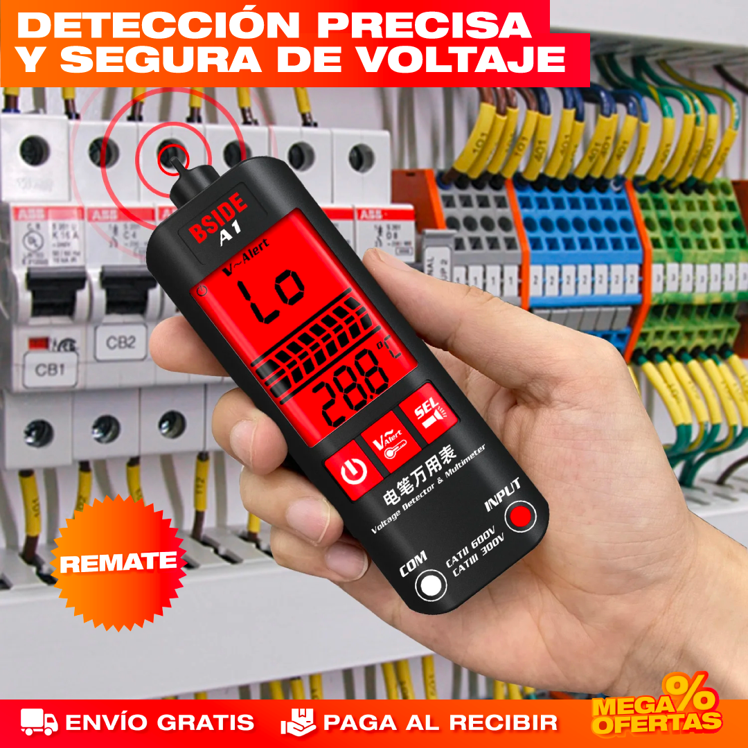 Probador de Voltaje Multímetro Digital
