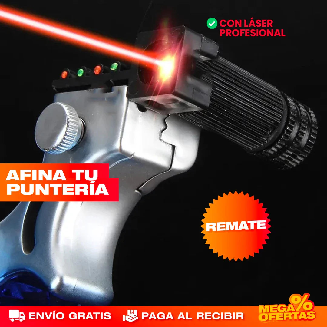 Resortera de Precisión con Láser