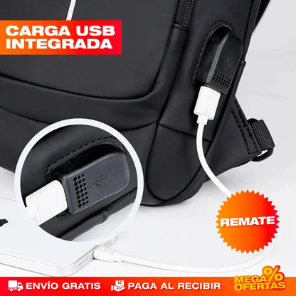 Bolso Manos Libres Antirrobo con Carga USB Impermeable