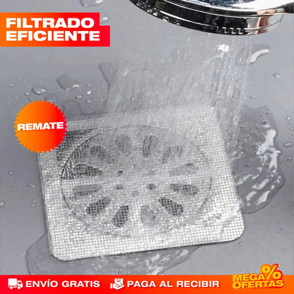 Malla Filtro Autoadhesiva para Ducha y Cocina – Set x20