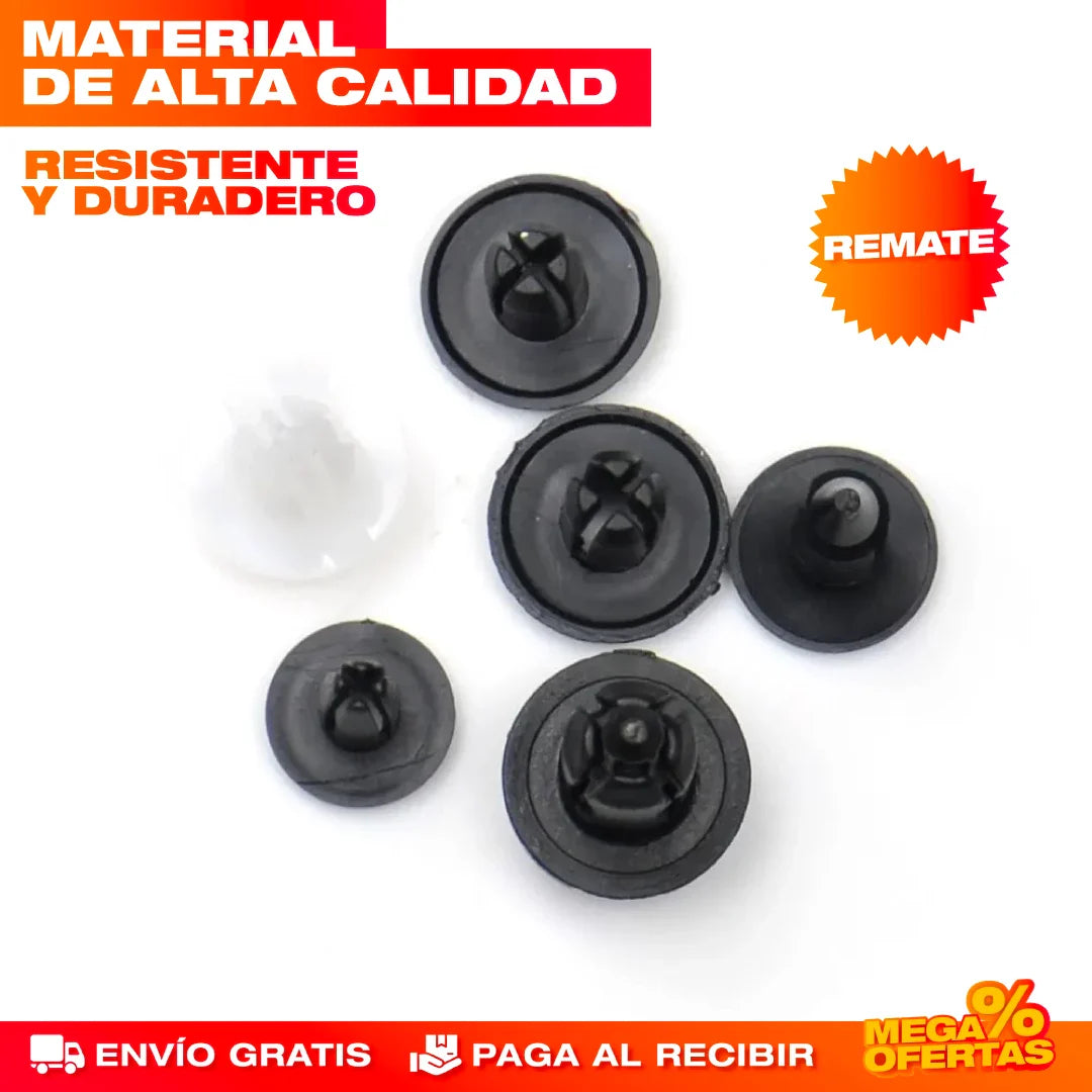 Clips Remaches para Carro – Kit x100 Piezas