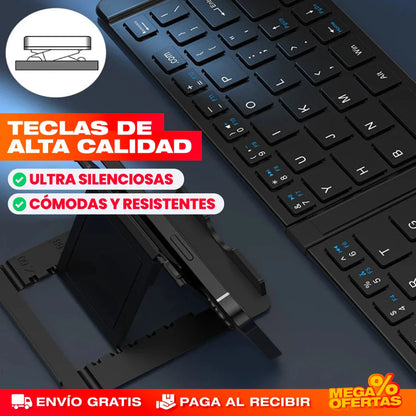 Mini Teclado Plegable Ultra Delgado Bluetooth