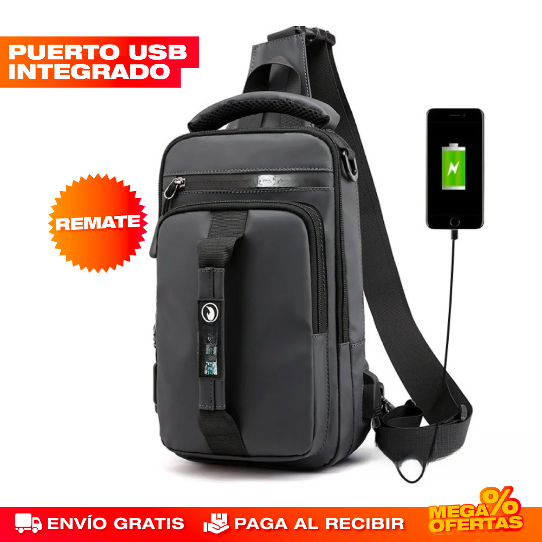 Bolso Cruzado con Puerto USB