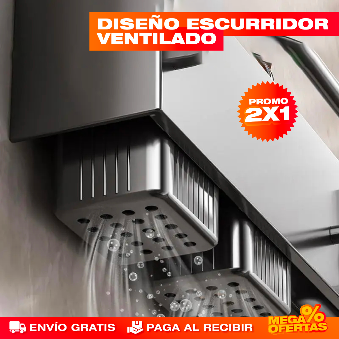 Organizador Escurridor de Cubiertos – Promo 2x1 (Fácil Instalación)
