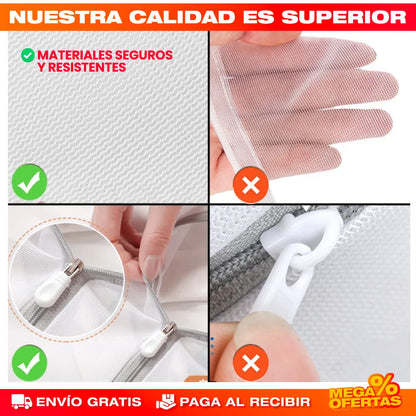 Bolsas de Malla Fina para Lavandería – Set x8