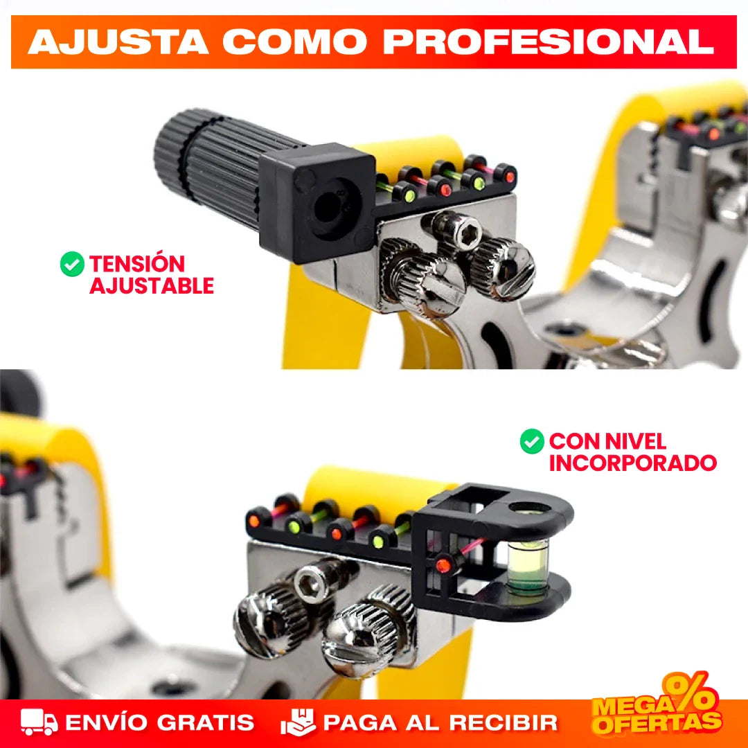 Resortera de Precisión con Láser