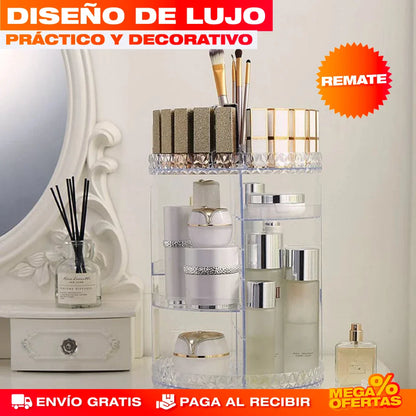 Organizador Giratorio 360° de Maquillaje