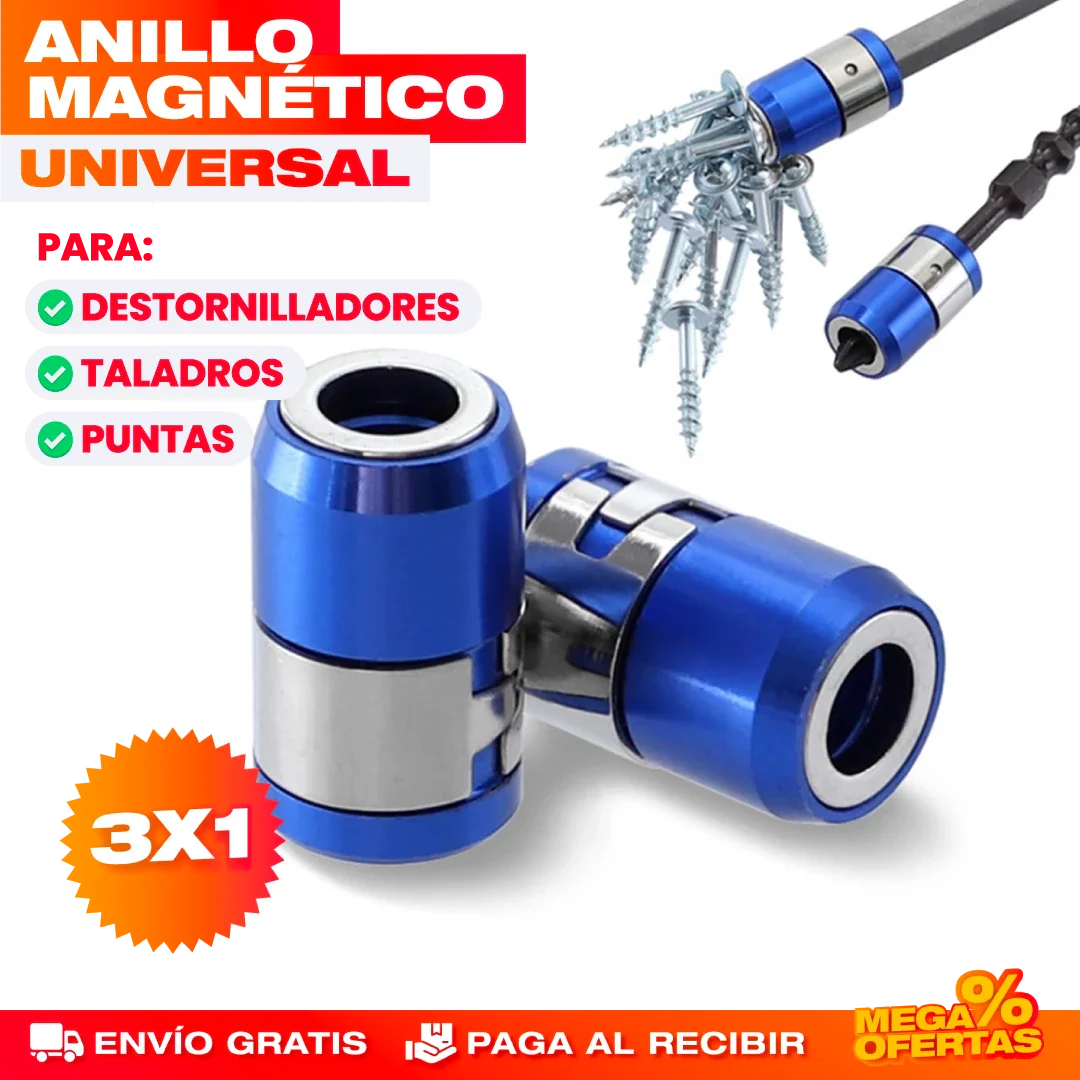 Anillo Magnético para Destornillador – Promo 3x1