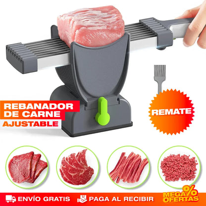 Rebanador de Carne Manual de Acero Inoxidable