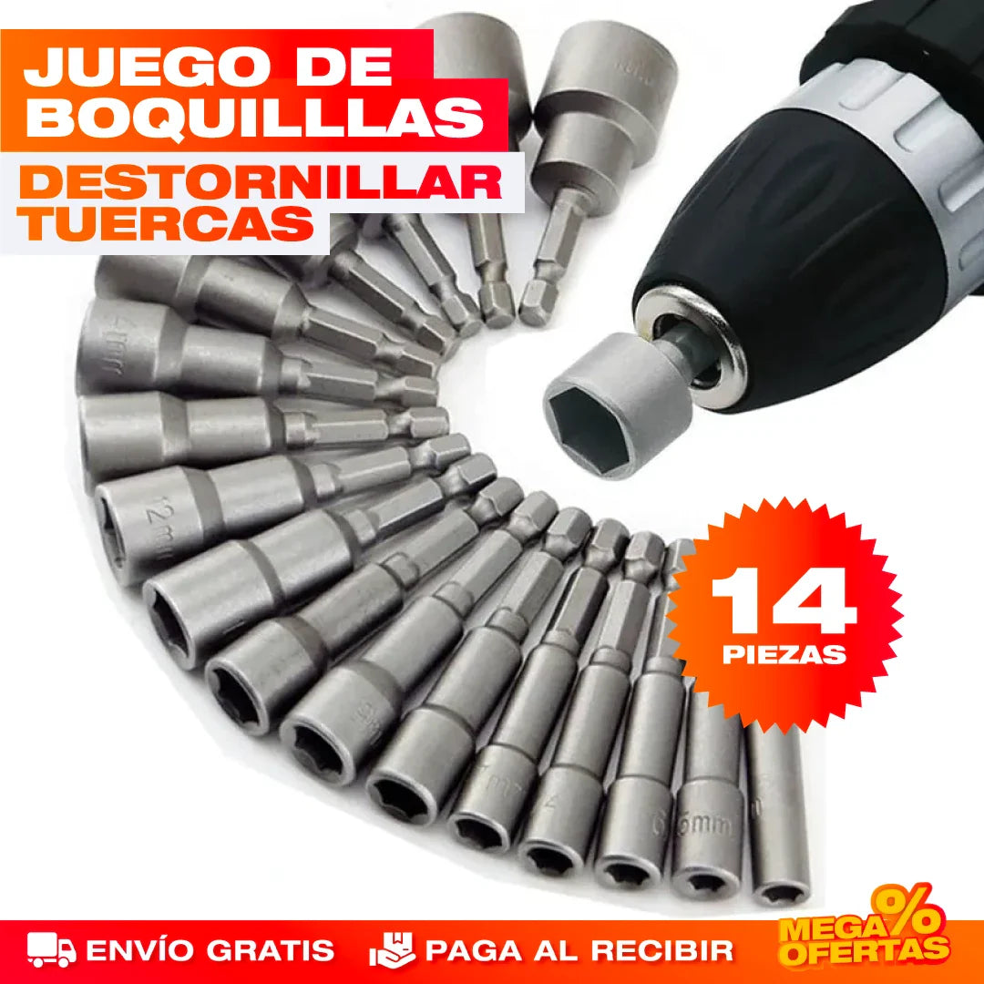 Boquillas de Llaves Hexagonales – Set x14