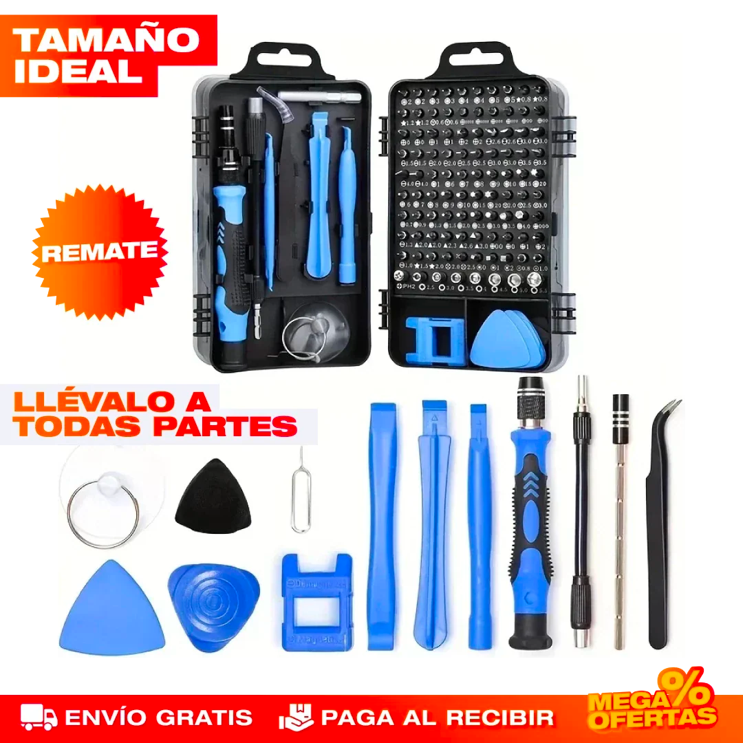 Kit Destornilladores para Electrónicos – 110 Piezas
