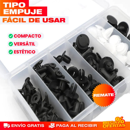 Clips Remaches para Carro – Kit x100 Piezas