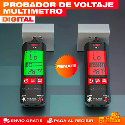 Probador de Voltaje Multímetro Digital