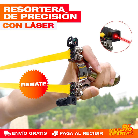Resortera de Precisión con Láser