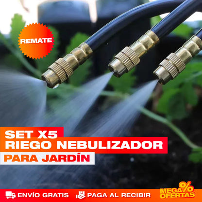 Riego Nebulizador para Jardín – Set x5