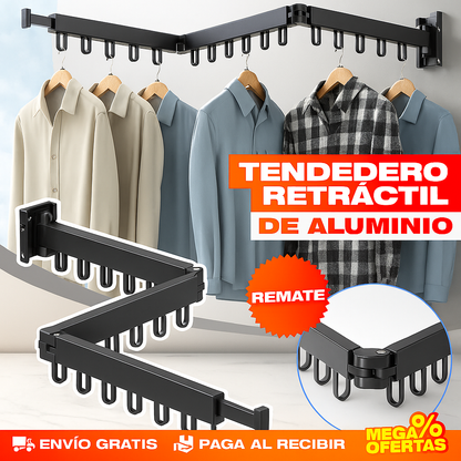 Gancho Tendedero Retráctil de Aluminio – Alta Calidad