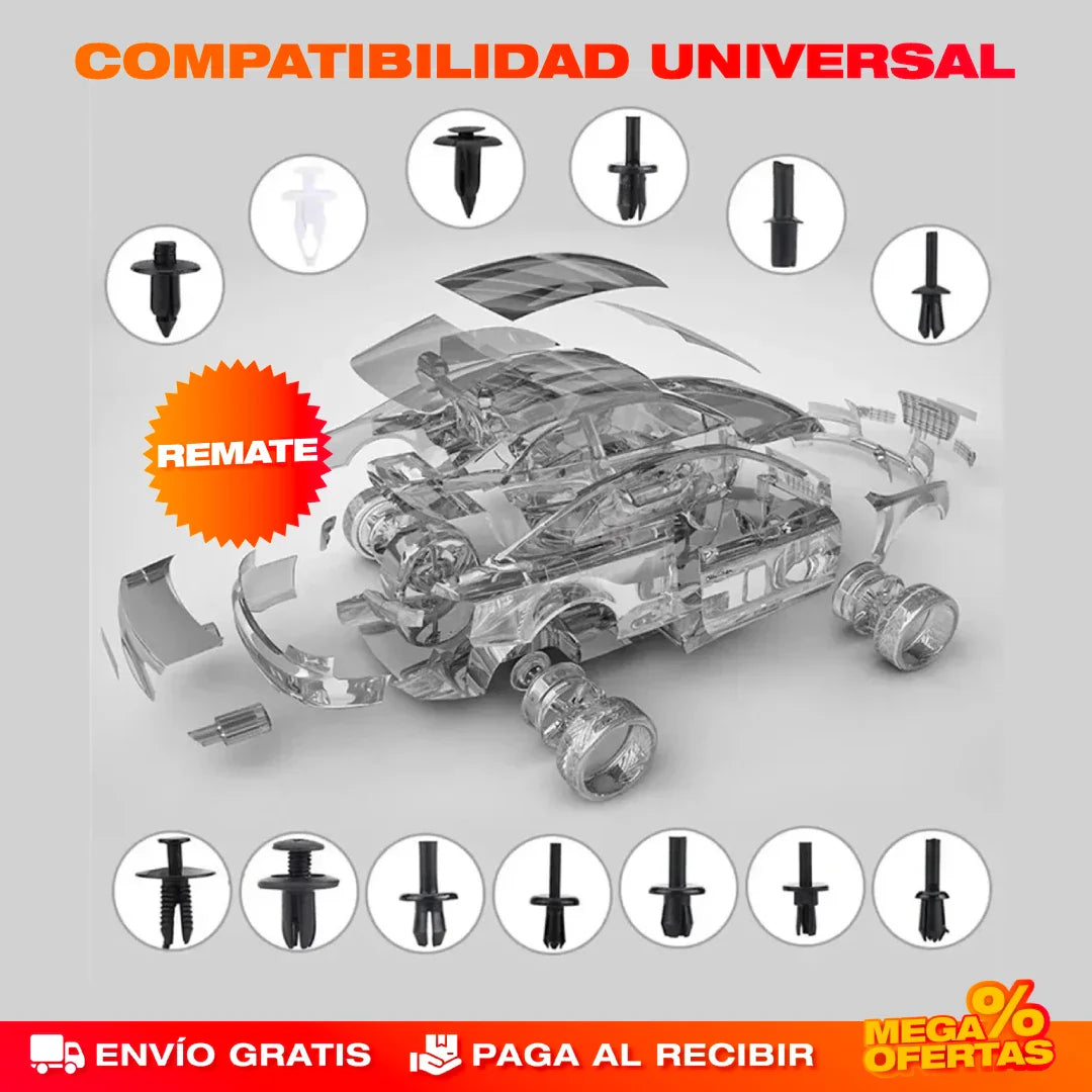 Kit Profesional de Pines y Herramientas Automotrices – 725 Piezas