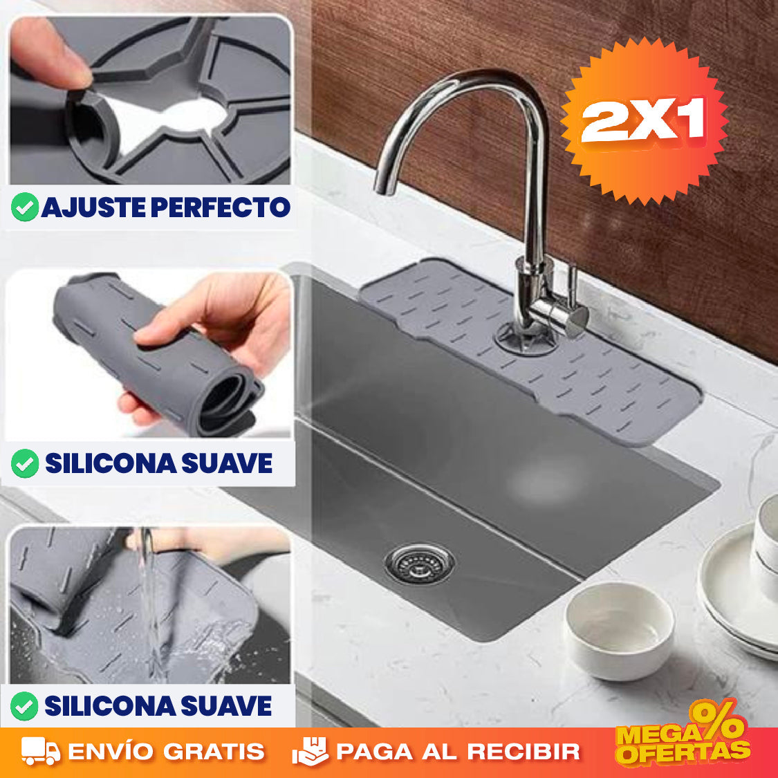 Alfombrilla de Silicona Absorbente – Promo 2x1