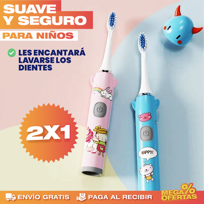 Cepillo de Dientes Eléctrico para Niños – Promo 2x1