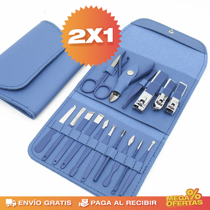 Set de Cortaúñas Profesional para Manicura y Pedicura – Promo 2x1