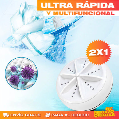 Mini Lavadora Portátil Ultra Rápida – Promo 2x1
