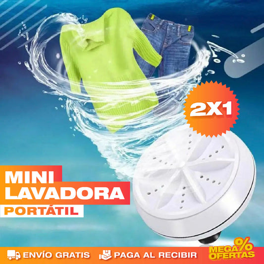 Mini Lavadora Portátil Ultra Rápida – Promo 2x1