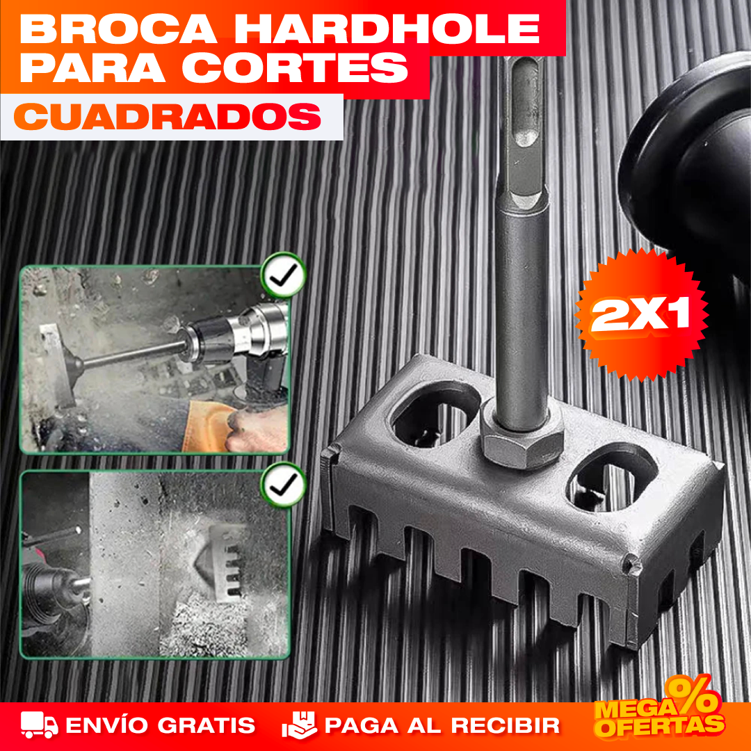 Broca Hard Hole para Cortes Cuadrados – Promo 2x1