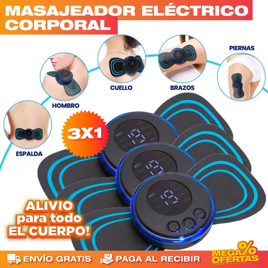 Masajeador Eléctrico Corporal – Promo 3x1