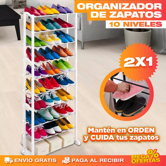Organizador de Zapatos 10 Niveles – Promo 2x1