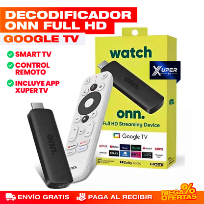 Convertidor Smart TV con Control Remoto – Google XUPER TV