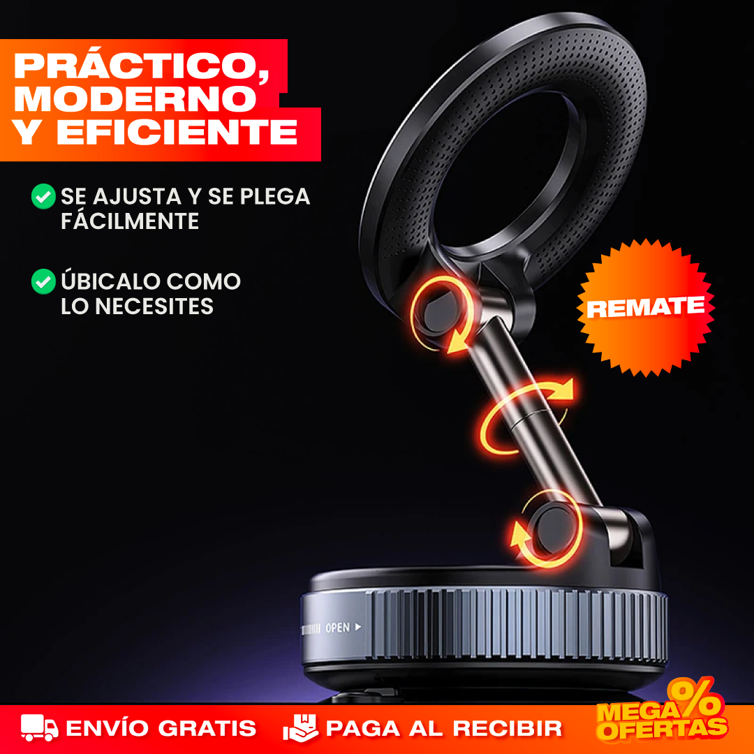 Soporte Magnético para Teléfono con Succión