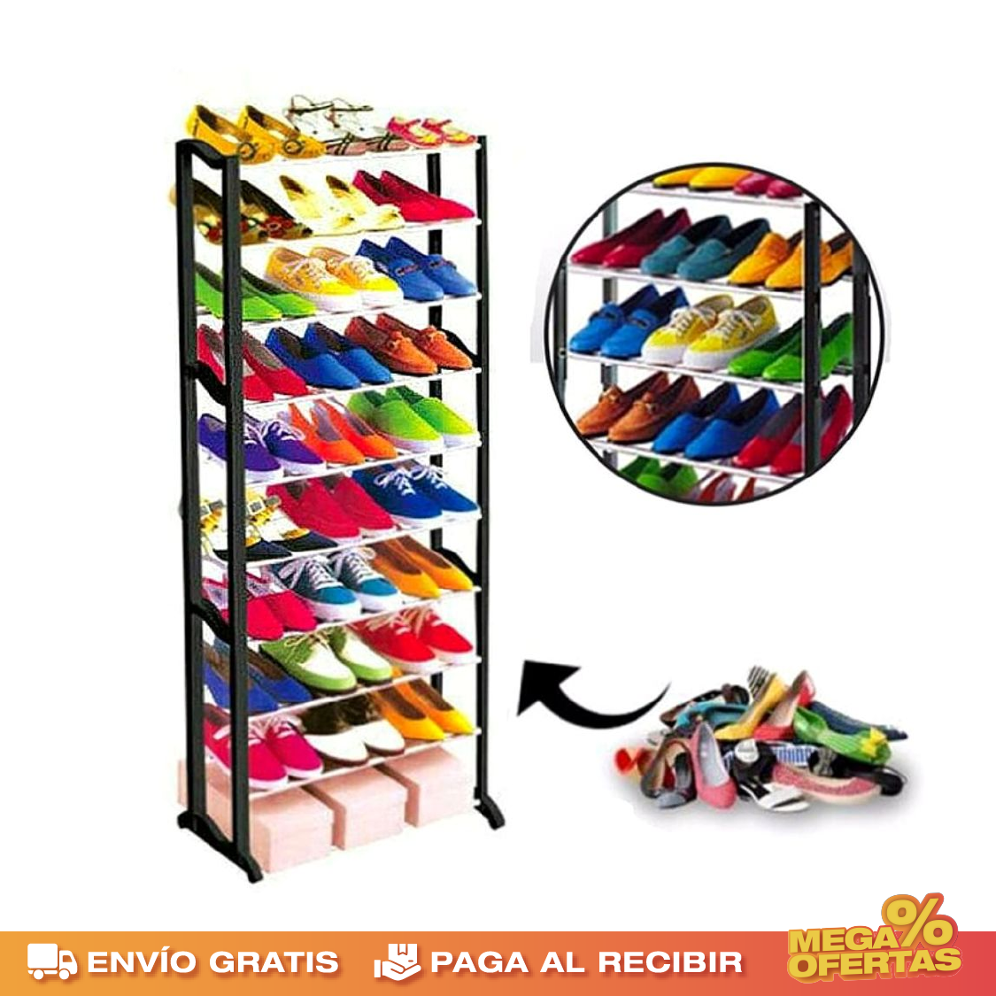 Organizador de Zapatos 10 Niveles – Promo 2x1