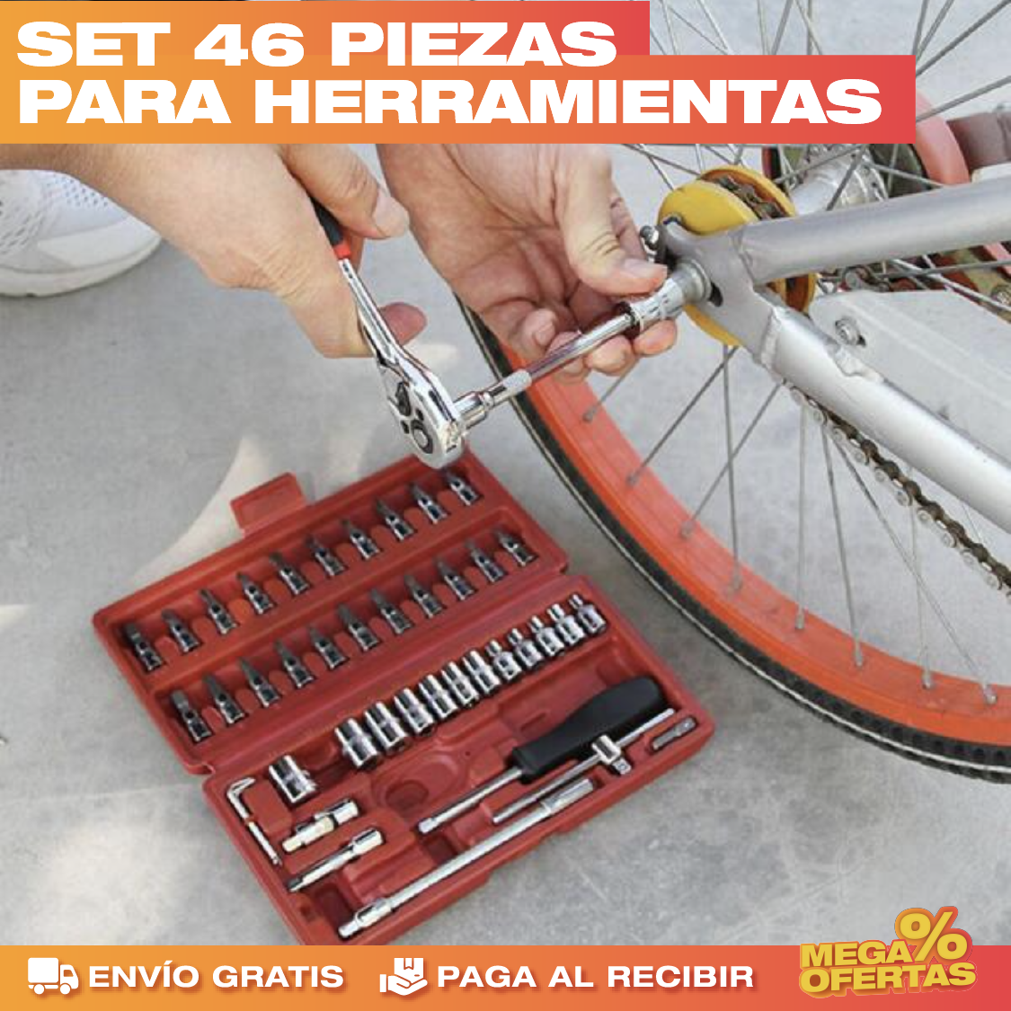 Set de Herramientas 46 Piezas – Promo 2x1
